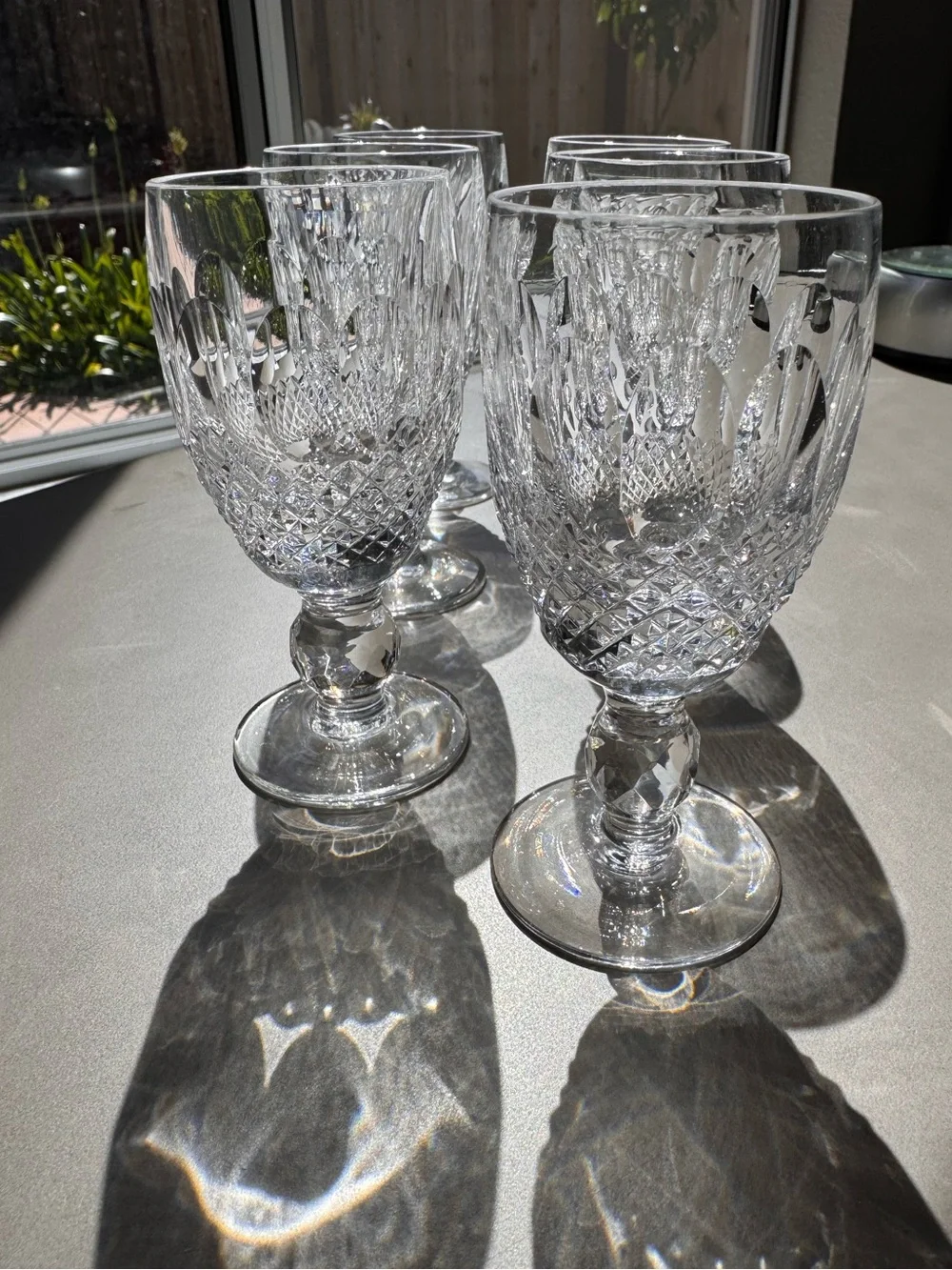 Waterford Colleen Crystal Cordial Glasses Set of 6 3oz Vintage Ireland